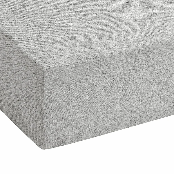 Spannbetttuch 0841380 - Baumwolle Flanell - Grau - 90-100 x 200 cm - Image 3