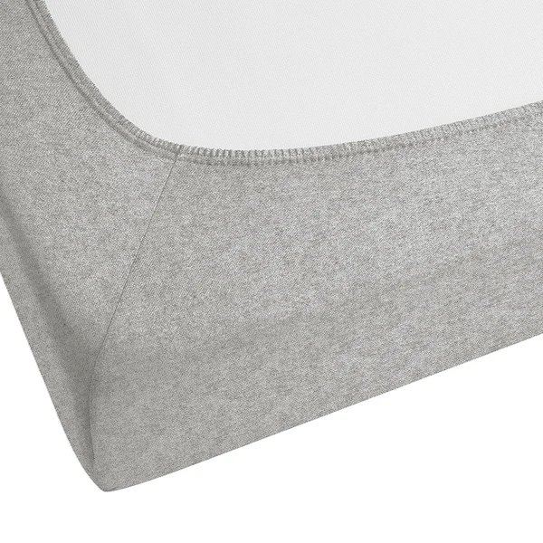Spannbetttuch 0841380 - Baumwolle Flanell - Grau - 90-100 x 200 cm - Image 4