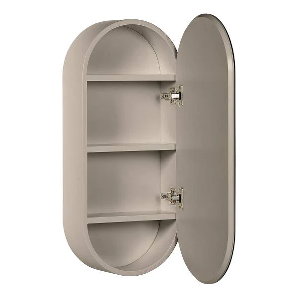 Spiegelschrank LINDHOLM oval - Taupe - Image 7