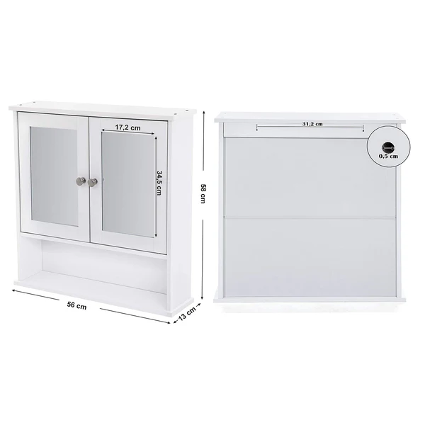 Spiegelschrank Storberg III - Weiß - Image 6