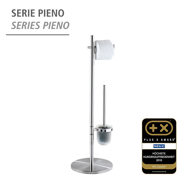 Stand WC-Garnitur Pieno - Metall - Satiniert - Image 2