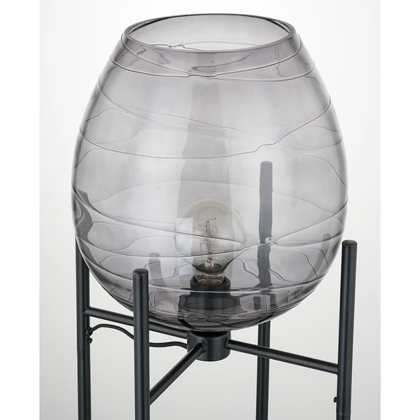 Stehleuchte Cutler - Eisen / Rauchglas - 1-flammig - Image 4