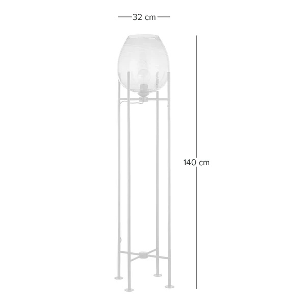 Stehleuchte Cutler - Eisen / Rauchglas - 1-flammig - Image 8