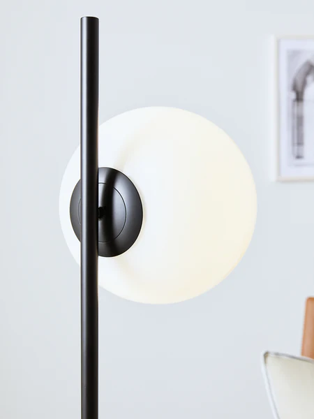 Stehleuchte Dione - Eisen - 1-flammig - Weiß / Schwarz - Image 3