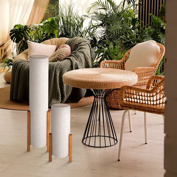 Stehleuchte Matilda - Mischgewebe - Beige - 1-flammig - Image 2