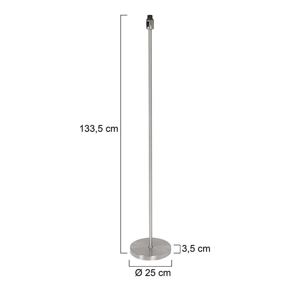 Stehleuchte Noor ohne Schirm - Aluminium - 1-flammig - Silber - Image 5