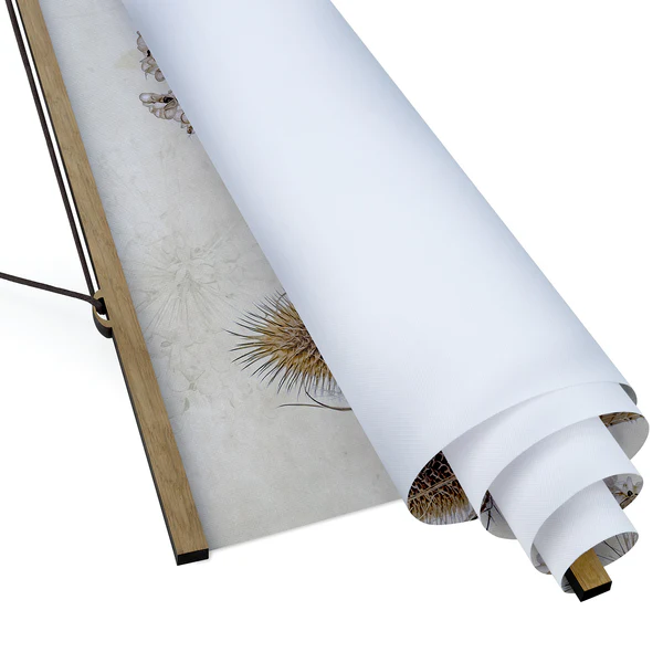 Stoffbild Growing Old I - Textil; Massivholz (Holzart) - Beige - 50cm x 50cm x 0,3cm - 50 x 50 cm - Image 6