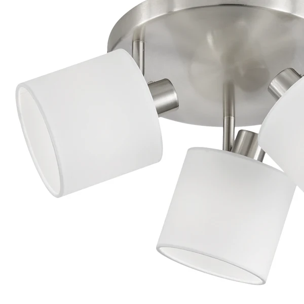 Strahler Tommy - Baumwollstoff / Eisen - Weiß / Silber - Flammenanzahl: 3 - Image 2