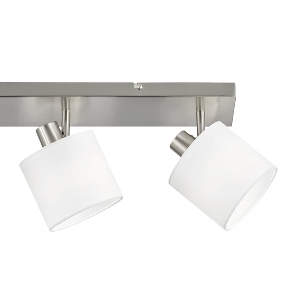 Strahler Tommy - Baumwollstoff / Eisen - Weiß / Silber - Flammenanzahl: 4 - Image 2