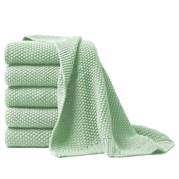 Strickdecke Viby - Polyester - 130 x 170 cm - Mintgrün - Image 3