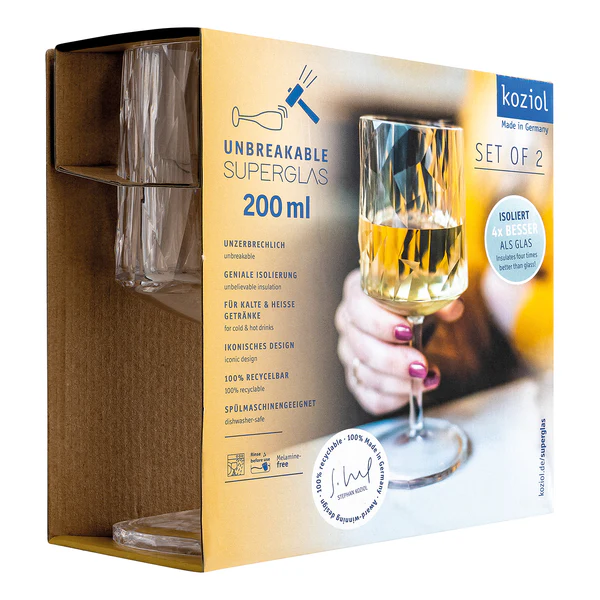 Superglas Club No. 9 (2er-Set) - Kunststoff - Fassungsvermögen: 0.2 L - Crystal Clear - Image 3