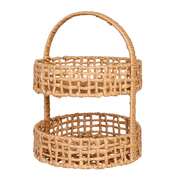 Tablett Anadia - Braun - Stahl - 29 x 39 x 29 cm