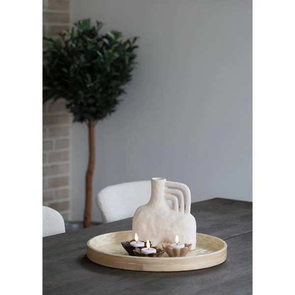 Tablett Tray - Beige - Bambus - 40 x 3.5 x 40 cm - Image 2