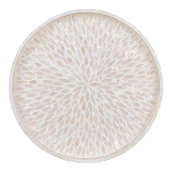 Tablett Tray - Beige - Bambus - 40 x 3.5 x 40 cm - Image 3