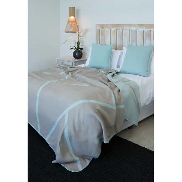Tagesdecke Amanda Cotton Highway - Webstoff - Babyblau - Image 2