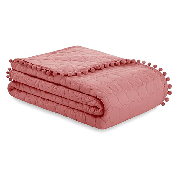 Tagesdecke Ladore - Polyester - Altrosa - 170 x 210 cm