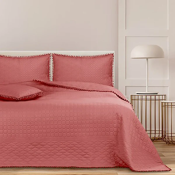 Tagesdecke Ladore - Polyester - Altrosa - 170 x 210 cm - Image 2