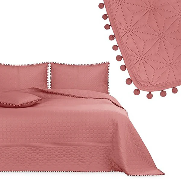 Tagesdecke Ladore - Polyester - Altrosa - 170 x 210 cm - Image 4
