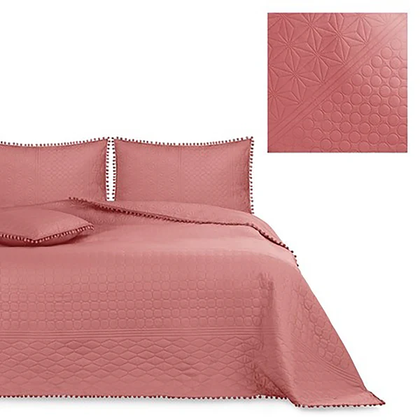 Tagesdecke Ladore - Polyester - Altrosa - 170 x 210 cm - Image 5