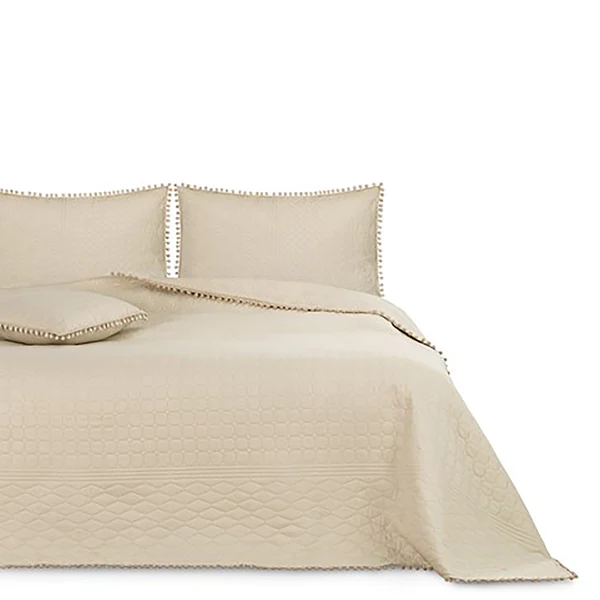Tagesdecke Ladore - Polyester - Beige - 200 x 220 cm - Image 3
