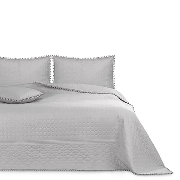 Tagesdecke Ladore - Polyester - Hellgrau - 260 x 280 cm - Image 3