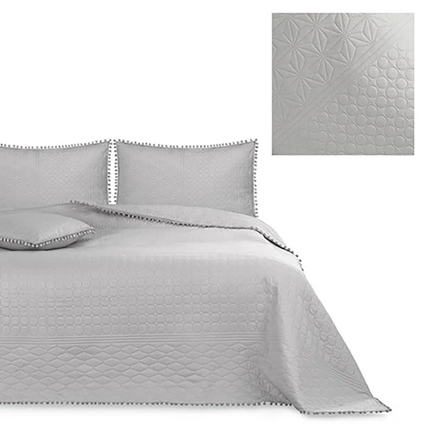 Tagesdecke Ladore - Polyester - Hellgrau - 260 x 280 cm - Image 5