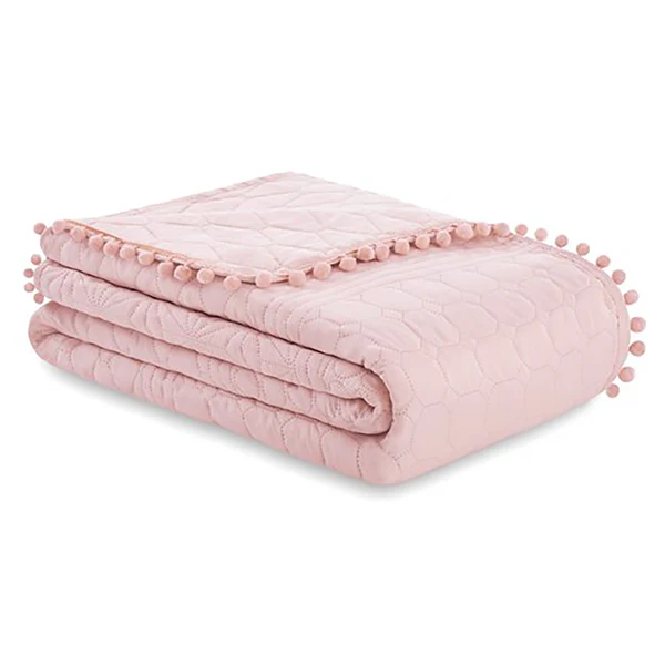 Tagesdecke Ladore - Polyester - Hellrosa - 170 x 210 cm