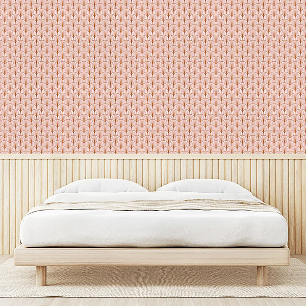 Tapete Blush Pink - PVC - Rosa - Höhe: 90 cm - Image 5