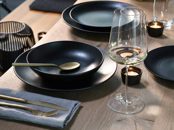 Tellerset Magic Black 12-teilig - Schwarz - Keramik - Andere - 31 x 29 x 31 cm - Image 4
