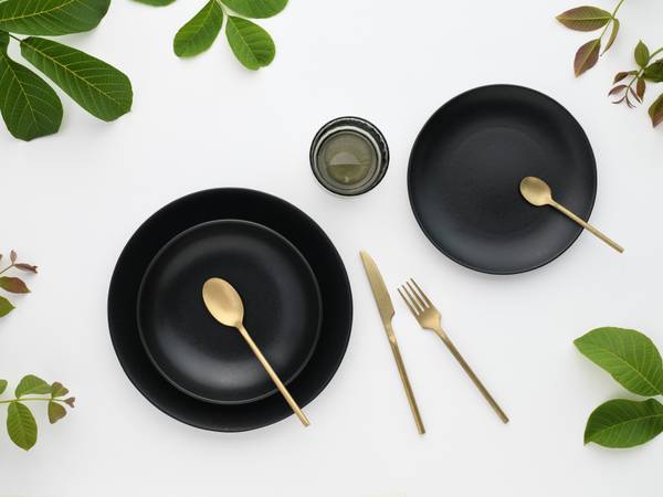 Tellerset Magic Black 12-teilig - Schwarz - Keramik - Andere - 31 x 29 x 31 cm - Image 5