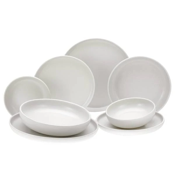 Tellerset Uno 8-teilig - Steinzeug