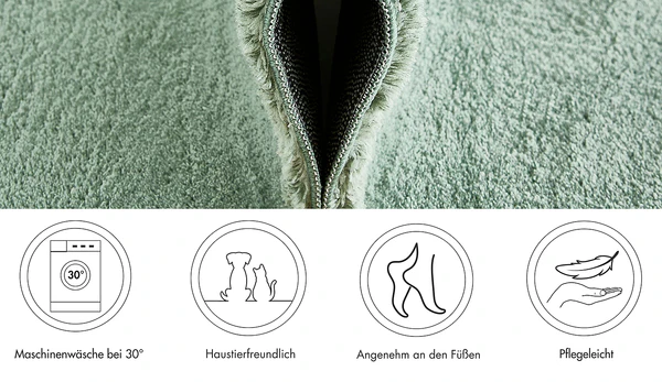 Teppich Arezzo - Polyester - Grün - 80 x 80 cm - Image 18