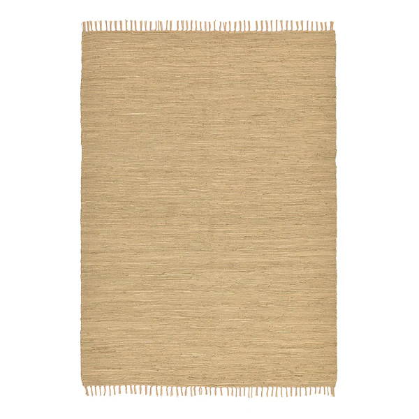 Teppich Happy Cotton - Baumwolle - Beige - 40 x 60 cm