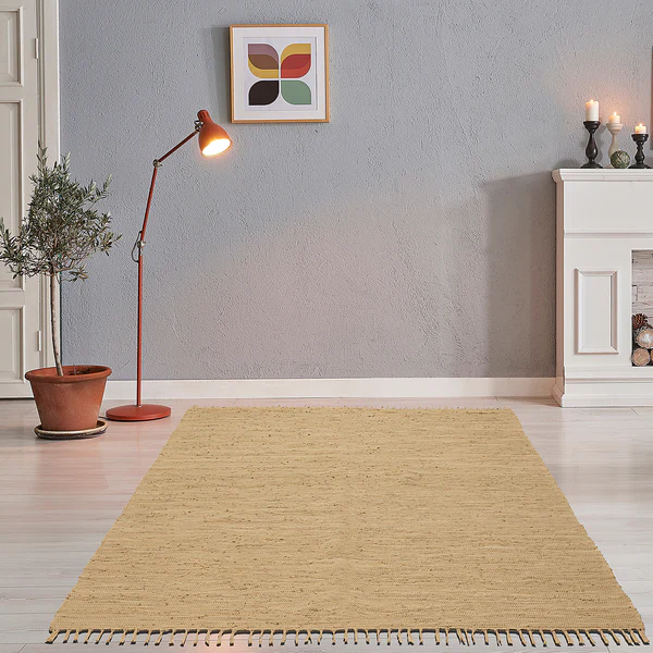 Teppich Happy Cotton - Baumwolle - Beige - 40 x 60 cm - Image 2