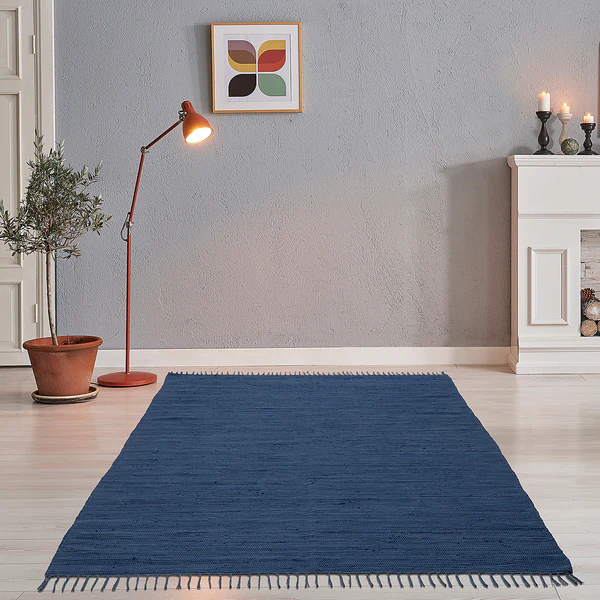 Teppich Happy Cotton - Baumwolle - Blau - 70 x 140 cm - Image 2