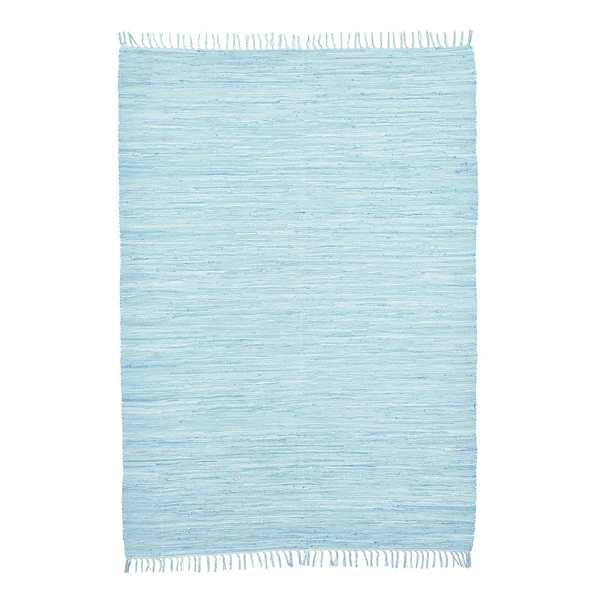 Teppich Happy Cotton - Baumwolle - Hellblau - 60 x 120 cm