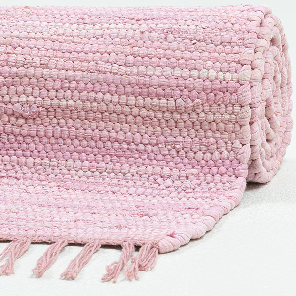 Teppich Happy Cotton - Baumwolle - Rosa - 40 x 60 cm - Image 4