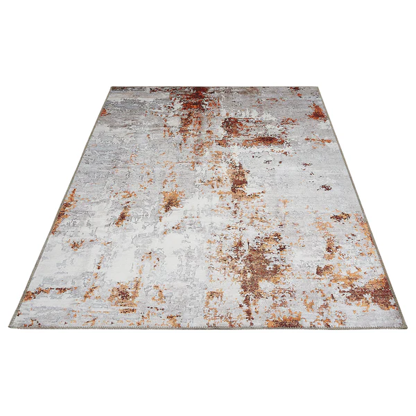 Teppich Lago Typ A - Polyester - Silber / Rot - 200 x 290 cm - Image 5