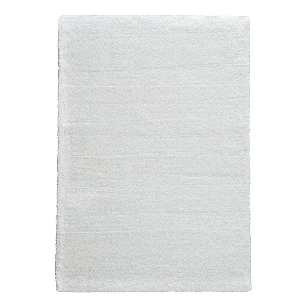 Teppich New Livorno - Polyester - Weiß - 80 x 150 cm