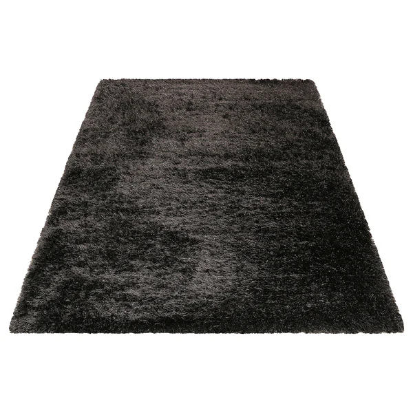 Teppich Shiny Touch II - Polyester - Anthrazit - 80 x 150 cm - Image 2