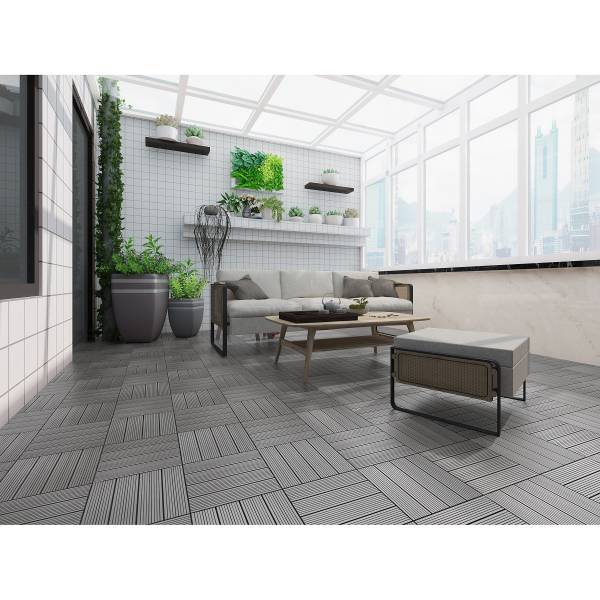 Terrassenfliese Thish 11er-Set - Grau - Image 2
