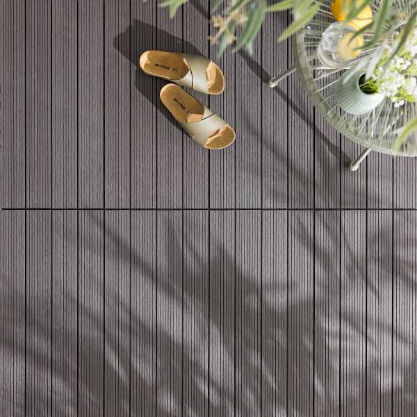 Terrassenfliese Thish 6er-Set - Grau - Image 2
