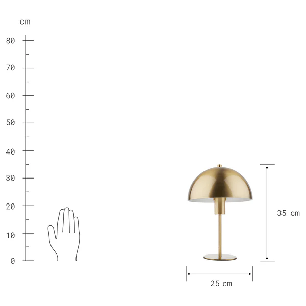 Tischlampe TOPEE - Eisen - 1-flammig - Gold - Image 8