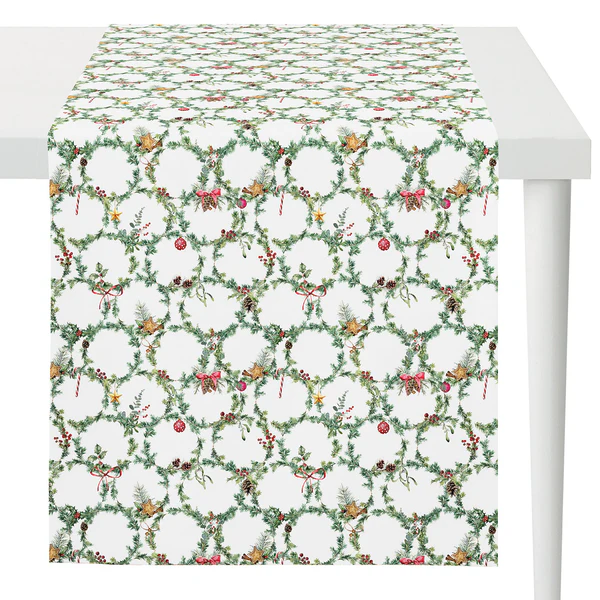 Tischläufer 3606 - Baumwolle - Rot - 48 x 140 cm