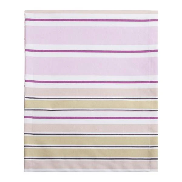 Tischläufer Wilma Rosa/Streifen - Multicolor - Textil - 40 x 150 cm