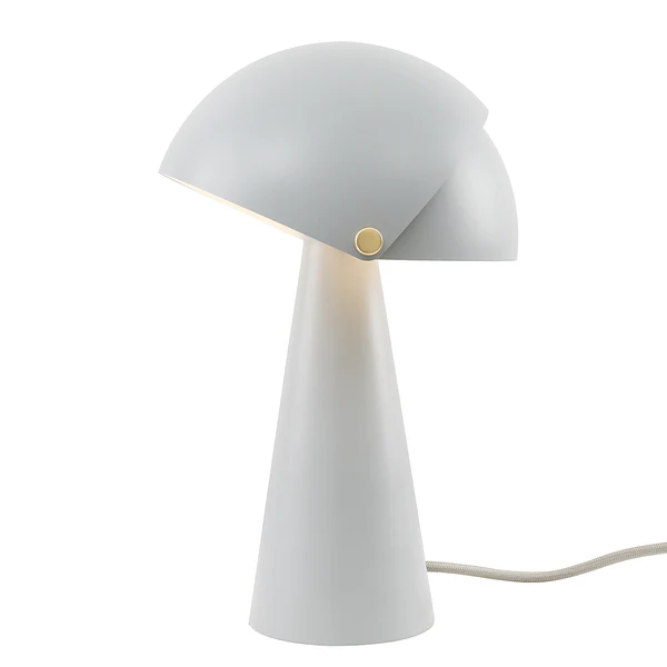 Tischleuchte Align - Stahl / PVC - 1-flammig - Grau