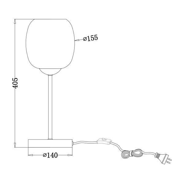 Tischleuchte ARMTA - Glas / Eisen - 1-flammig - Image 12