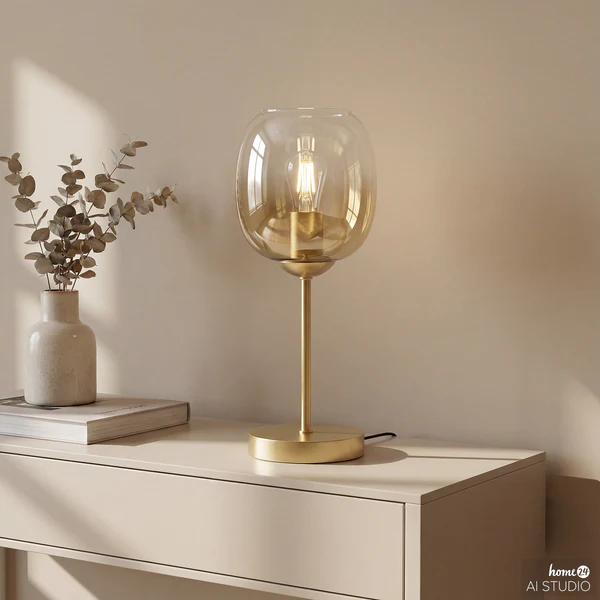 Tischleuchte ARMTA - Glas / Eisen - 1-flammig - Image 2