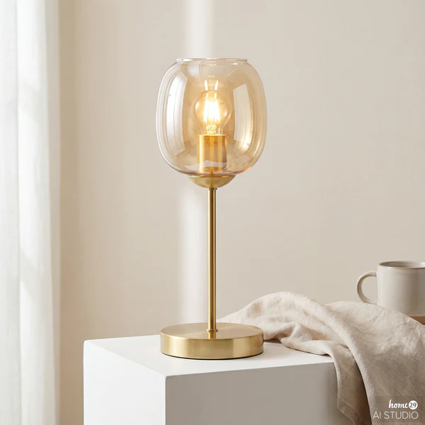 Tischleuchte ARMTA - Glas / Eisen - 1-flammig - Image 3