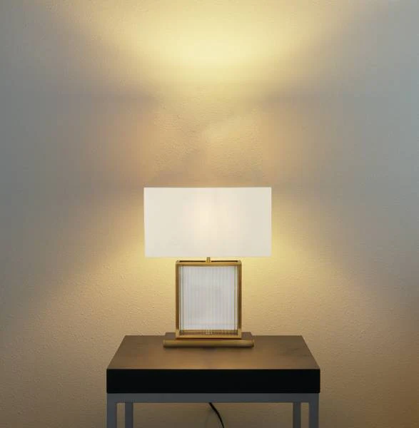 Tischleuchte Clarendon - Messing - Samt - Stahl - Polycarbonat - 20 x 53 x 40 cm - Image 2